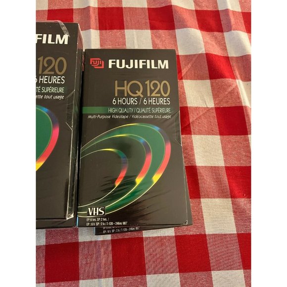 Lot of 8 FujiFilm VHS Video Tape T120 6HR Sealed NEW Blank Cassette Tapes - Picture 2 of 4